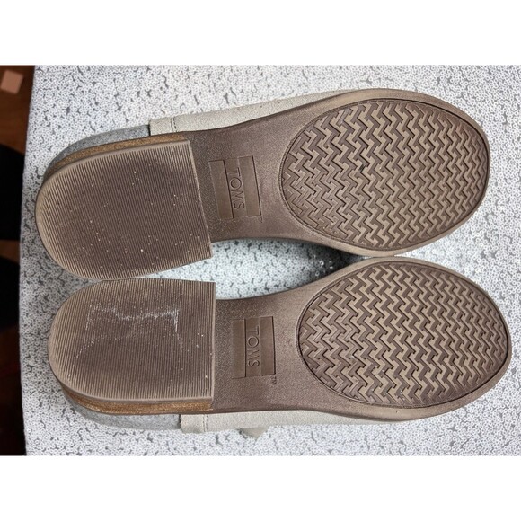 TOMS Two Tone Suede Zip Booties | Size 10 | Gray | Lt. Gray - Picture 8 of 8